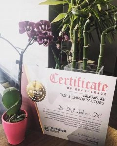 Chiropractic Calgary AB Certificate