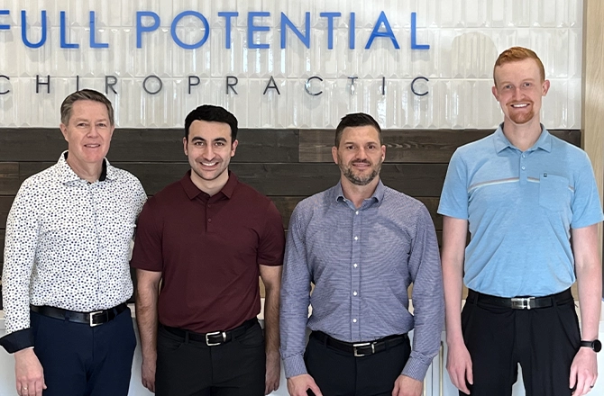 Chiropractor Calgary AB Brad Pritchard, Kieran Lamont, DJ LeDrew, And Eric Hart