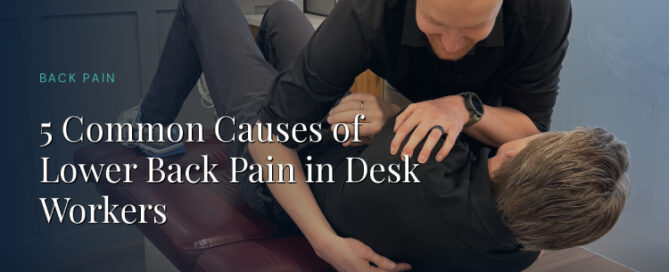Lower back pain in desk workers