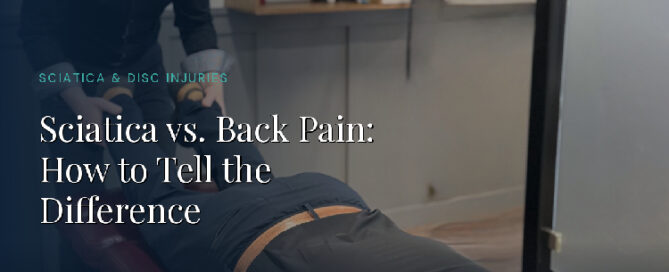 Sciatica vs. back pain