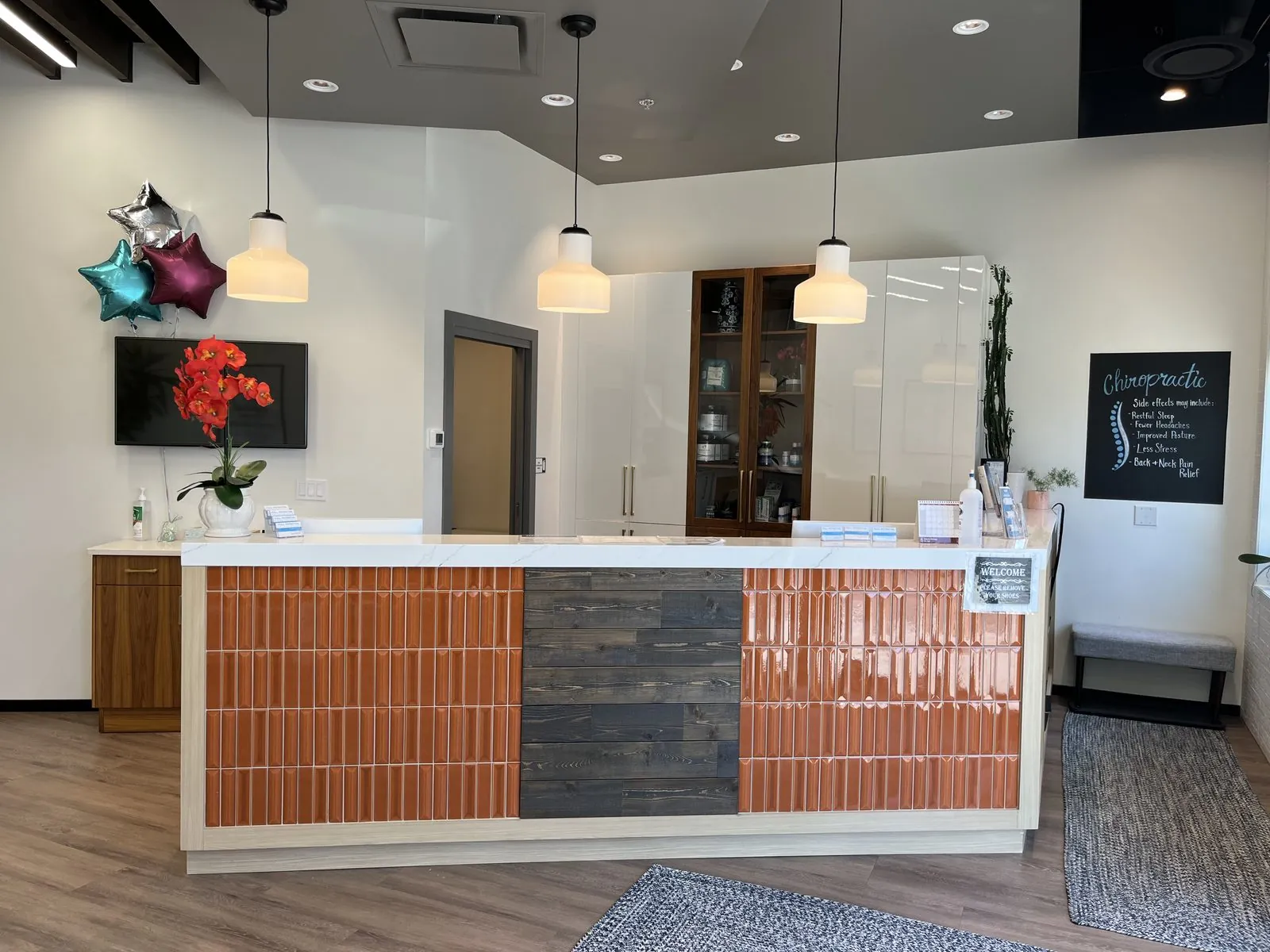 Chiropractic treatment bays at Full Potential Chiropractic, Calgary SW.